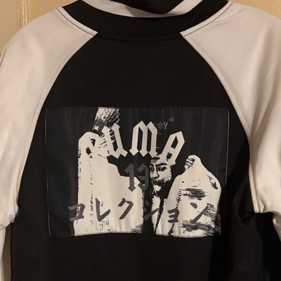 Rihanna  by Fenty Puma Black & White Bomber Jacket with flared sleeves UNIQUE - Picture 10 of 16